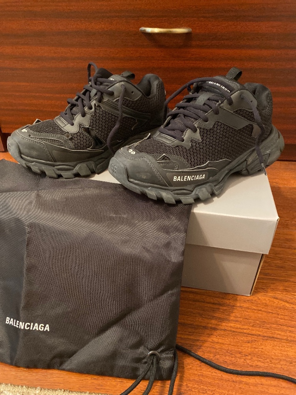 Balenciaga Track 3 Sneakers  /Destroyed -Black Size 38/8